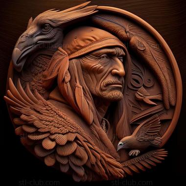 3D model Francis Tipton Hunter American artist (STL)